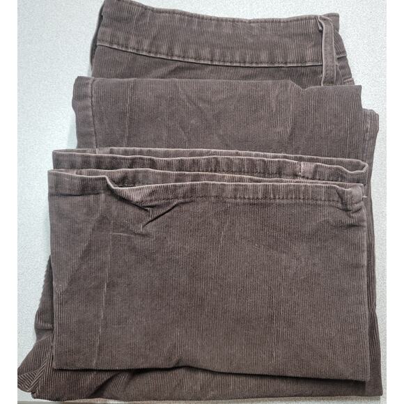 Levi's 515 Brown Corduroy Bootcut Flat Front Pants 14P Lightweight Soft Stretch - Picture 5 of 6